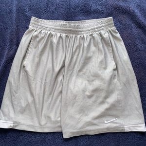 Grey Nike athletic shorts